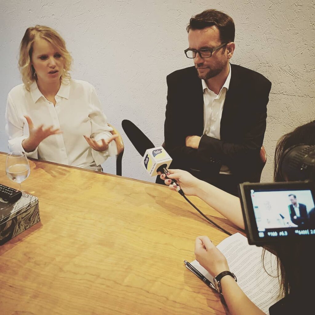 Joanna Kulig i Tomasz Kot. 